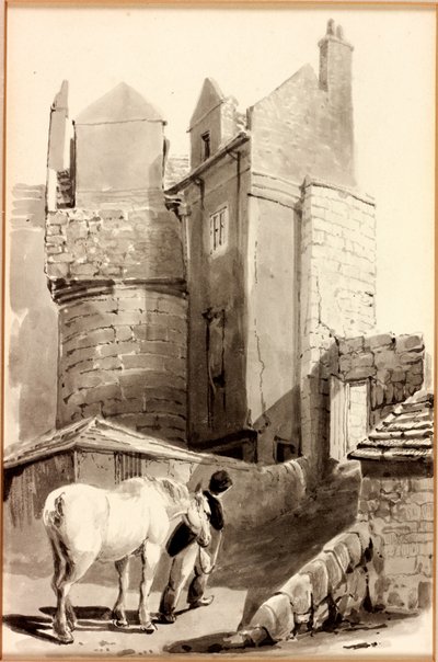 The Spital Gate, Newcastle upon Tyne by Thomas Miles Richardson